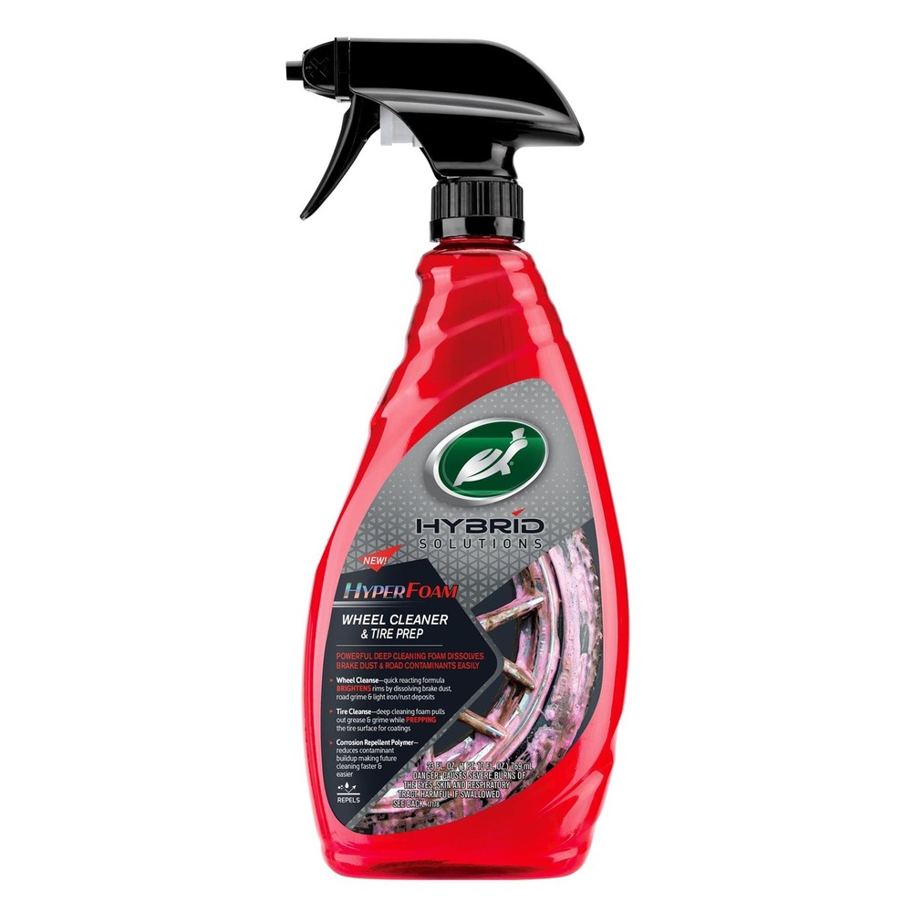 Turtle Wax Hybrid Solutions Hyper Foam Wheel Cleaner & Tire Prep 23 fl oz