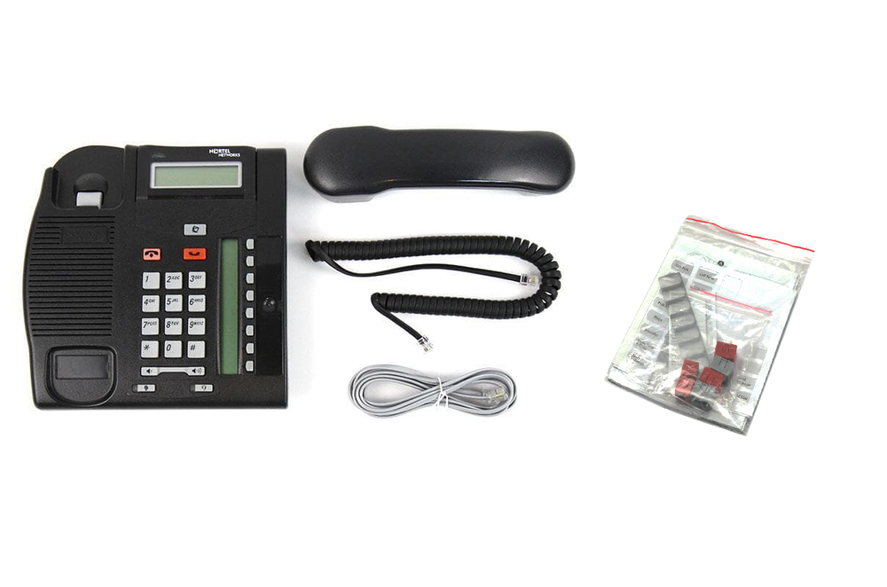 Nortel T7208 8-Button Display Phone NT8B26 Charcoal Refurbished
