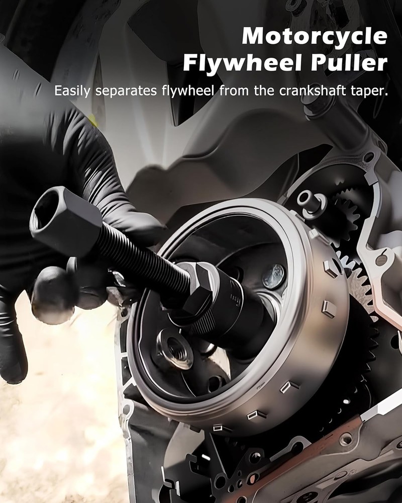 Motorcycle Flywheel Puller with 10Pcs Different Sizes of Pullers Compatible