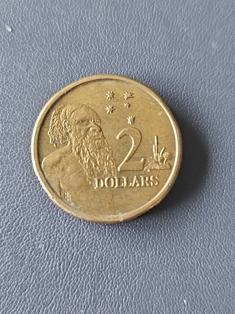Australia Two Dollar Coin Aboriginal Elder 2 Dollars 1988