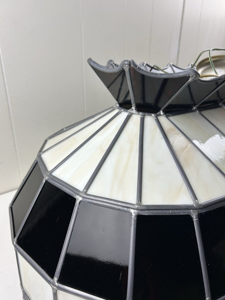 Billiards Pool Stained Glass Light Fixture