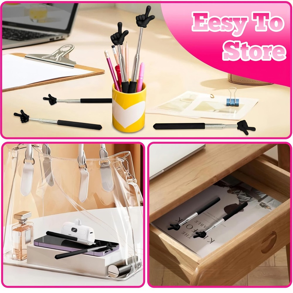 2Pcs Pointer Finger Stick – Multipurpose Teacher Supplies Pointer Stick,En