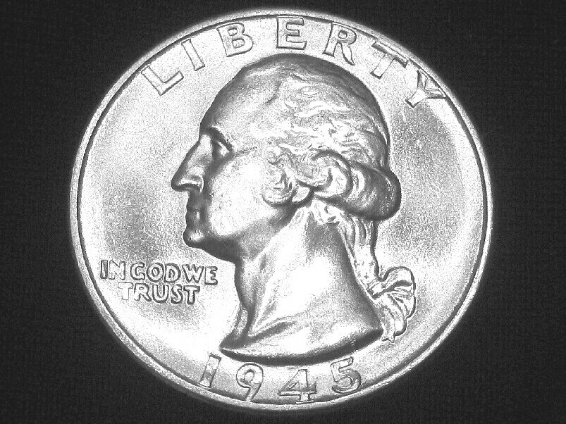 1945 Washington Quarter --- Very Choice Uncirculated