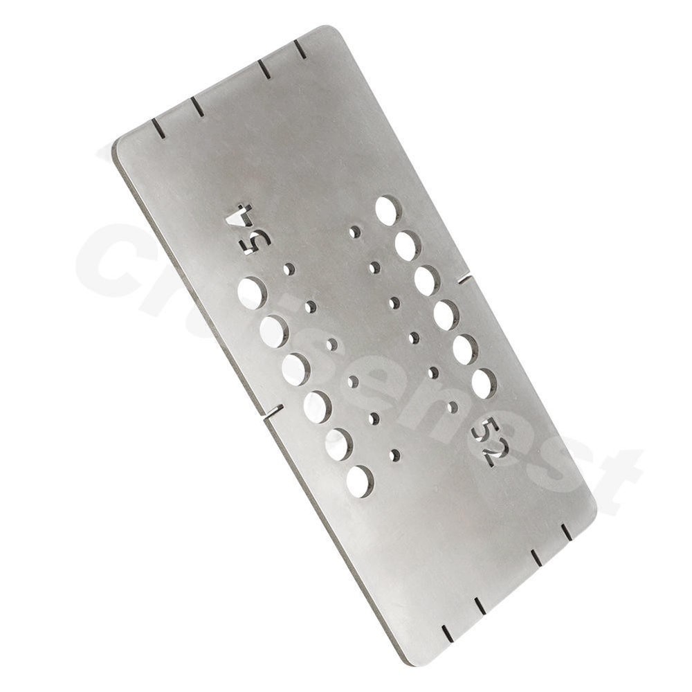 US For Guitar String Through Drilling & Fitting Ferrules Drilling Guide Template