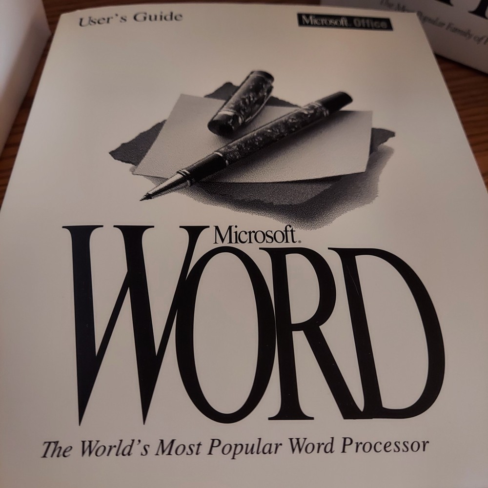 Microsoft Office For MS-DOS Users Guide Bundle Without Software