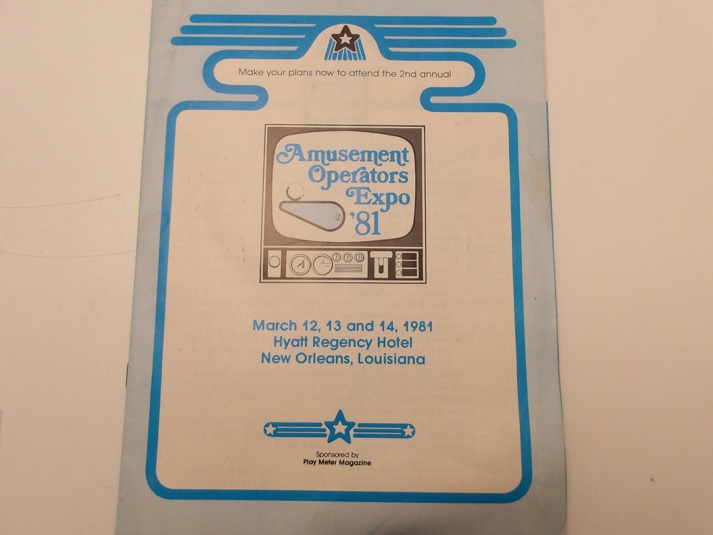 Amusement Operators Expo '81 - Brochure