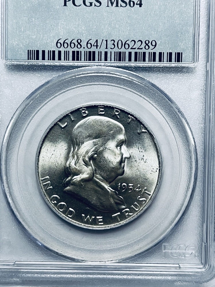 1954-D Franklin Silver Half Dollar PCGS MS64