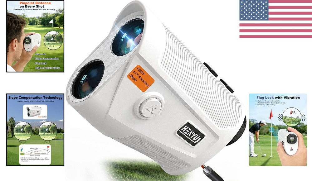 Versatile 1500 Yard Golf Rangefinder with Slope Compensation Technology