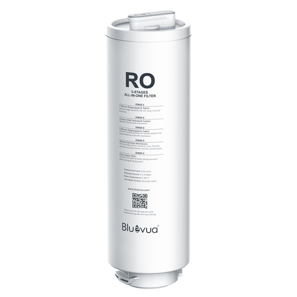 Bluevua Reverse Osmosis System Countertop RO100ROPOT-Lite Replaceme... Fast Ship