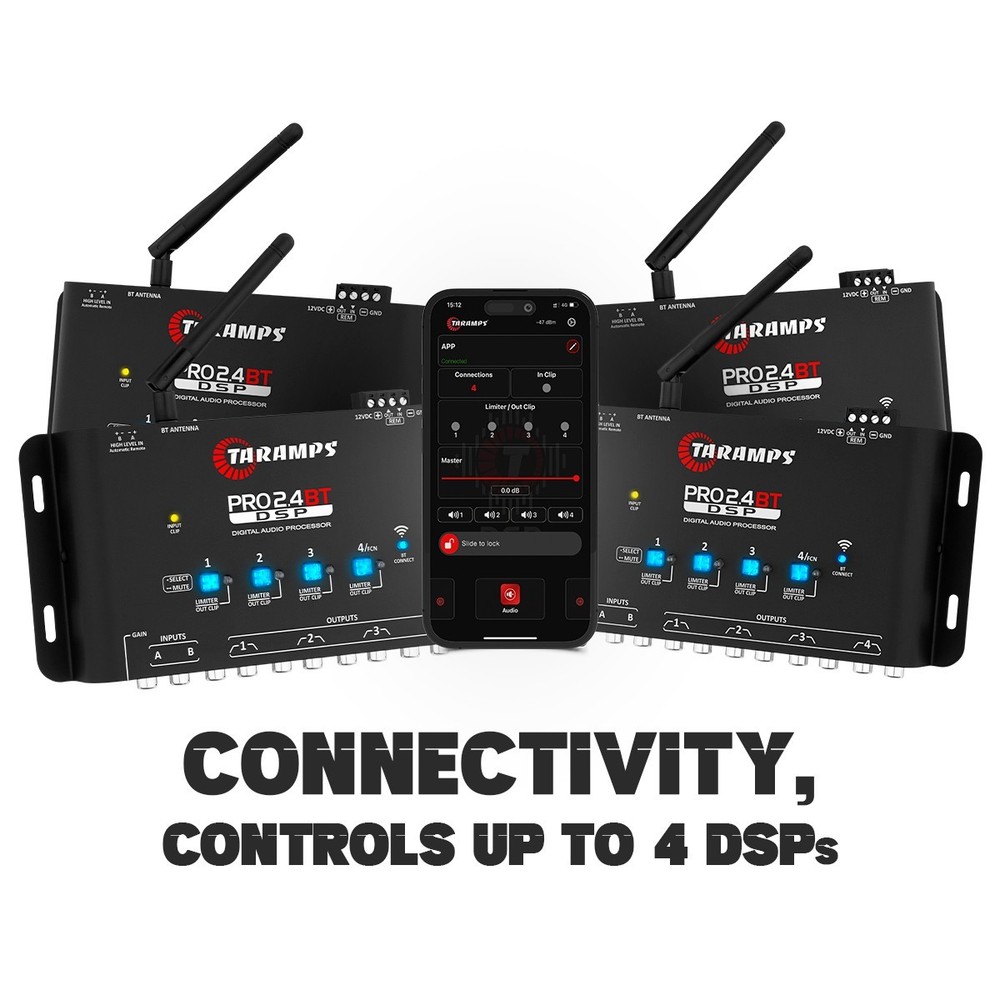 Taramps Audio Processor PRO 2.4BT – DSP Bluetooth Control via App