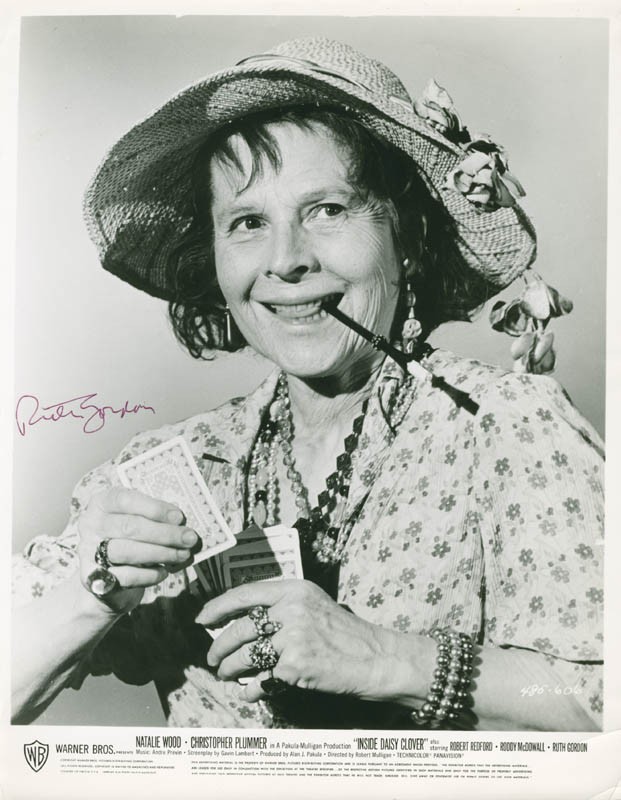 RUTH GORDON - PRINTED PHOTOGRAPH SIGNED IN INK
