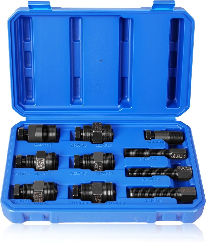 Compact Motorcycle Flywheel Puller Set with 10 Sizes & Safe Storage Case