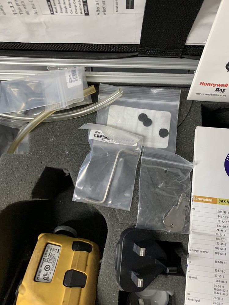 Rae MultiRae Lite PGM6208 Multi Gas Tester Bundle Case Accessories-TESTED-READ!!