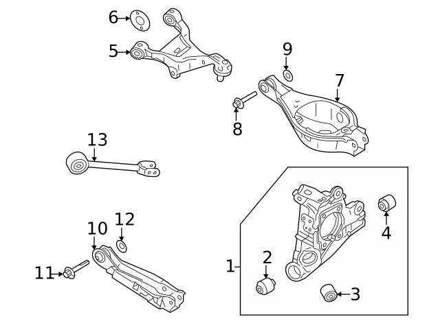 Genuine Nissan Knuckle 43018-6RA1A