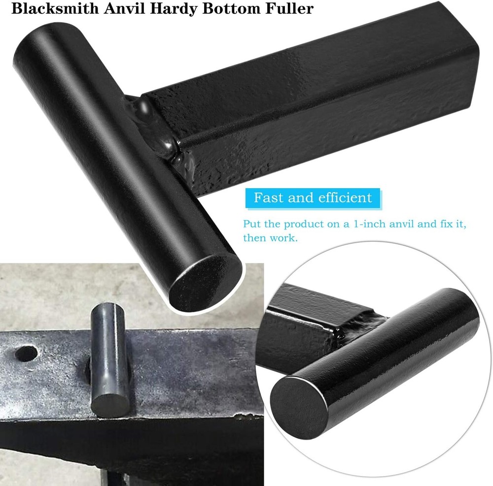 1 inch Blacksmith Anvil Hardy Hole Tools Set Blacksmithing Forging Tool (4PCS)