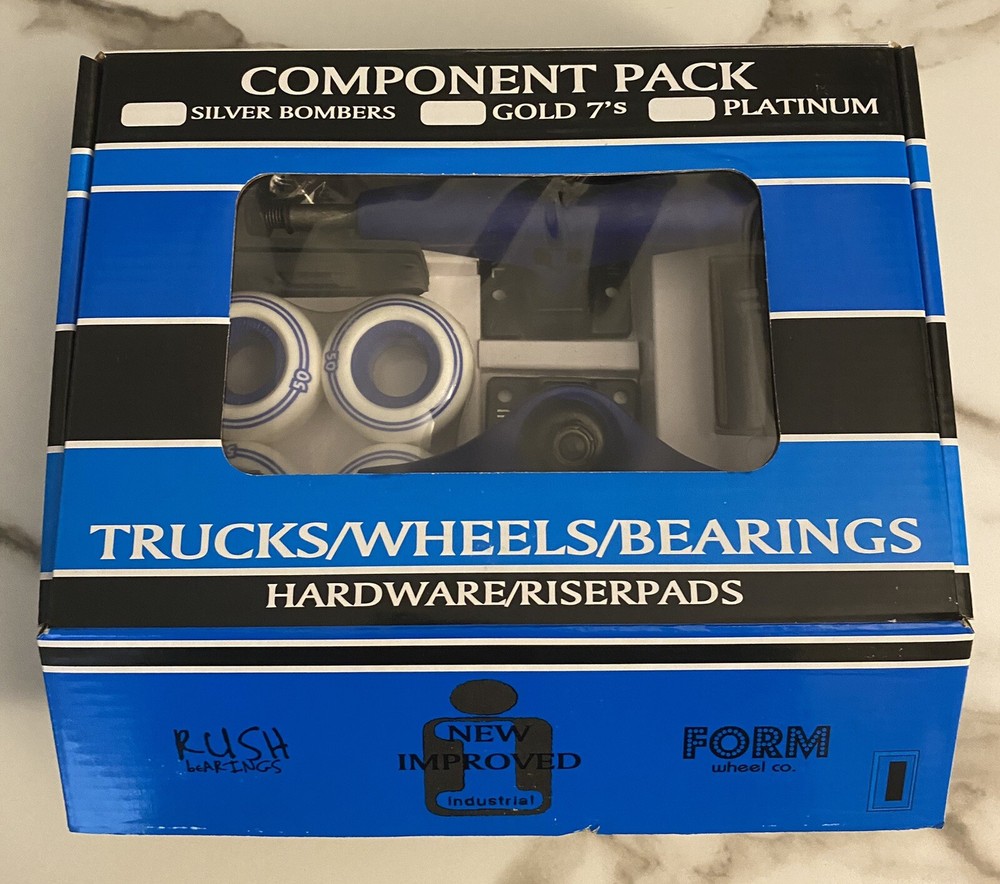 Industrial Component Pack 5.0 Trucks W/ 50mm Wheels, Bearings, Risers, Hardware