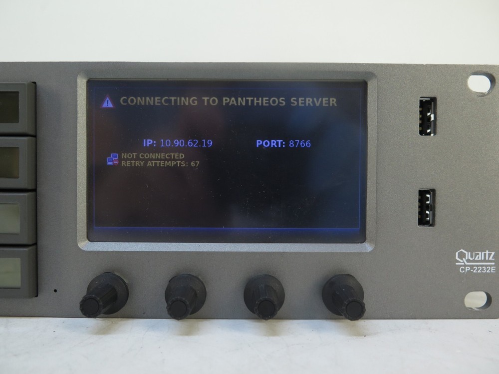 Evertz CP-2232E Advanced System Control Panel, 2RU, Two Touchscreens, 32 Button