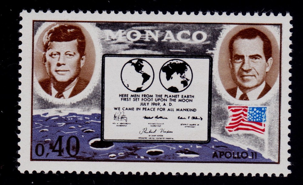 MONACO   SCOTT# 772  MNH   SPACE  TOPICAL