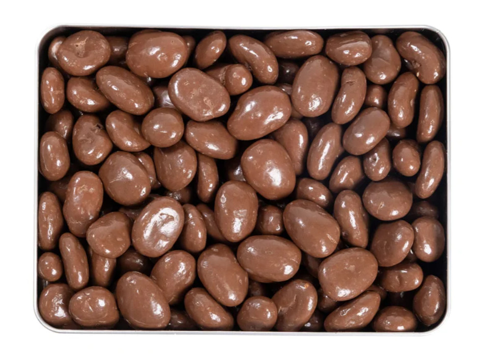 Heaton Pecans Large Square Milk Chocolate Covered Pecan Tin, 3.75 lbs