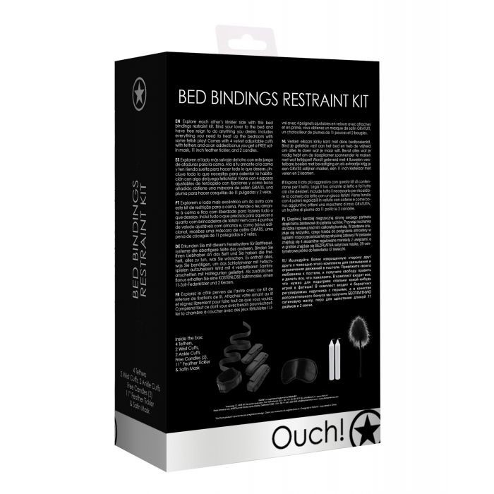 Ouch BDSM Bondage Bed Bindings Restraint Kit