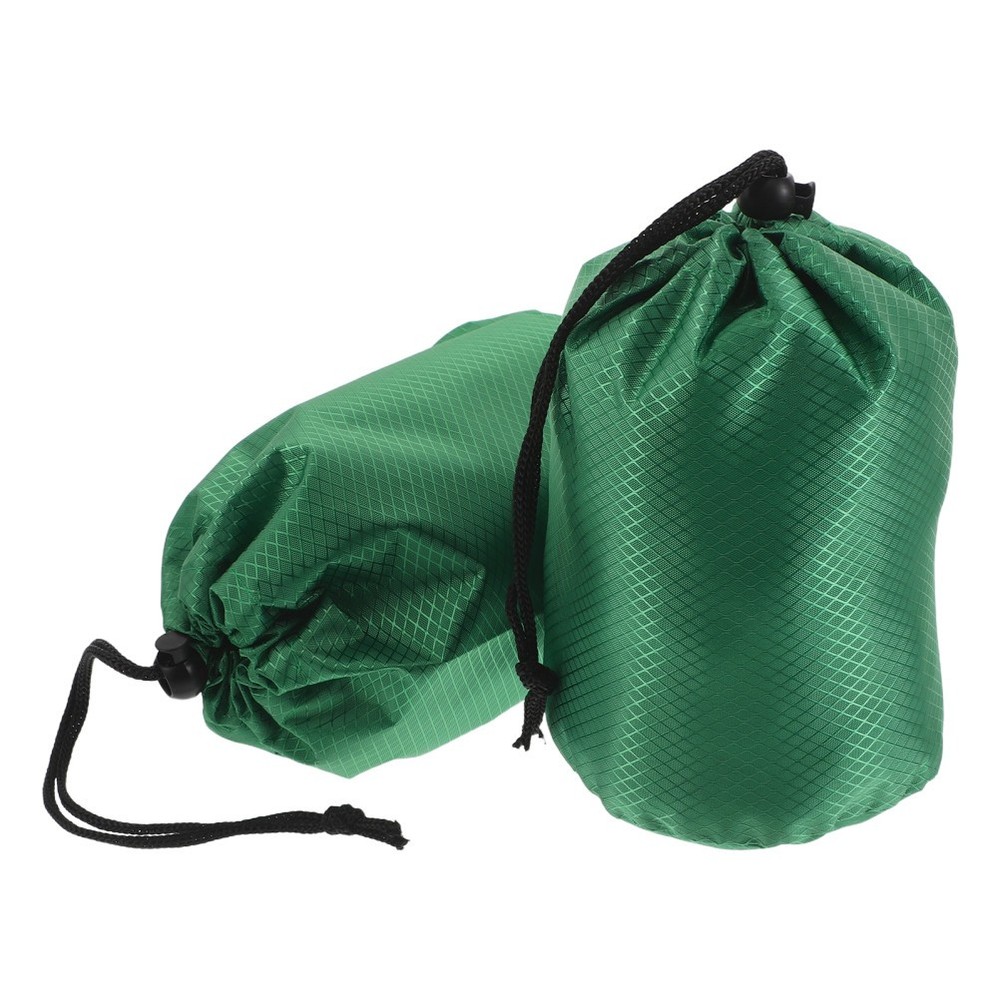 2 Pcs Camping Gear Bags Storage for down Jackets Drawstring Stuff Sack