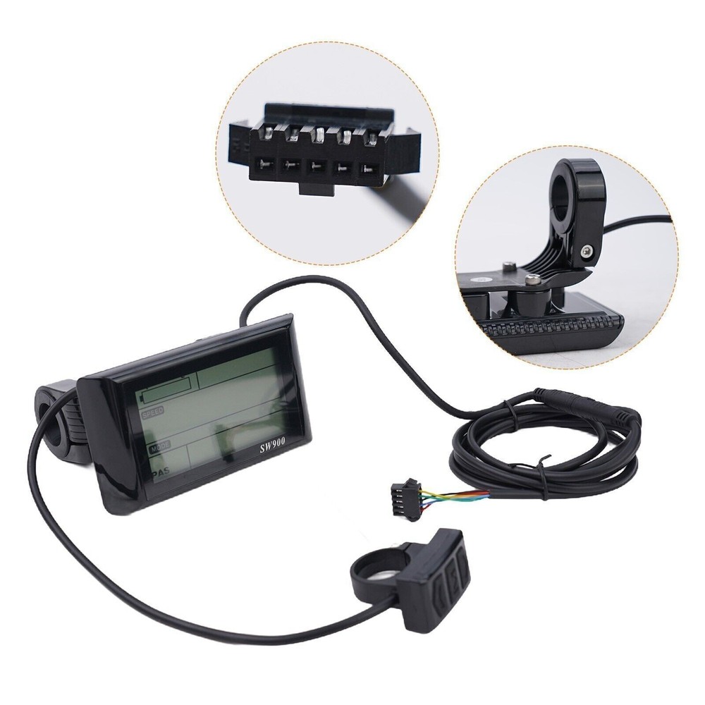 SW900 LCD Display Meter Control Panel 24-72V E-Bike Electric-Bicycle Scooter