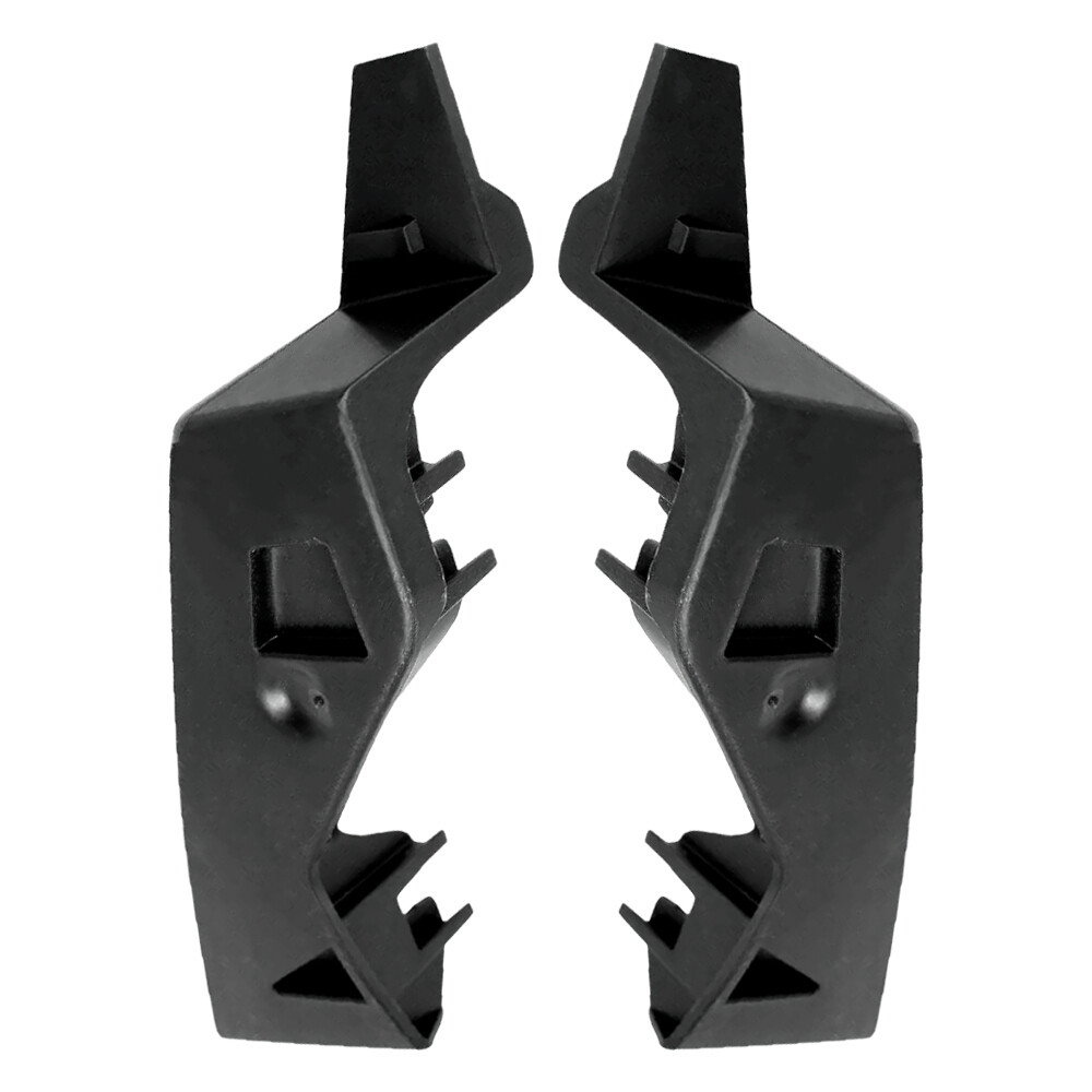 Set of 2 Front Bumper Bracket Holder Black Plastic Left & Right Replacement