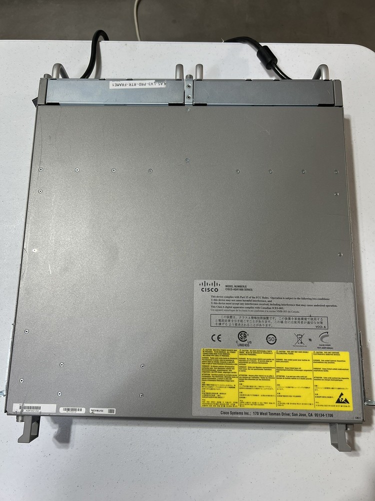 Cisco ASR1002 Dual AC Router With Esp 5 Module