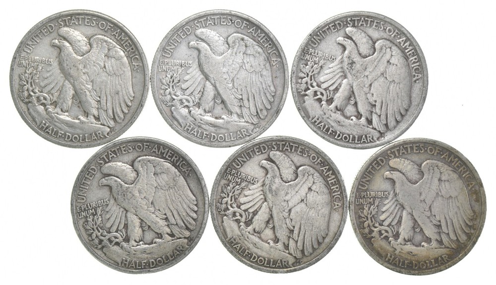 1934 XF Walking Liberty Half Dollar