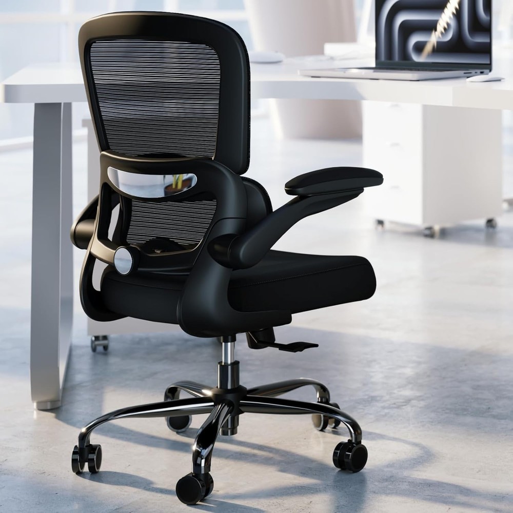 Adjustable Mesh Computer Chair with Rolling Wheels - Perfect for Gaming & Office