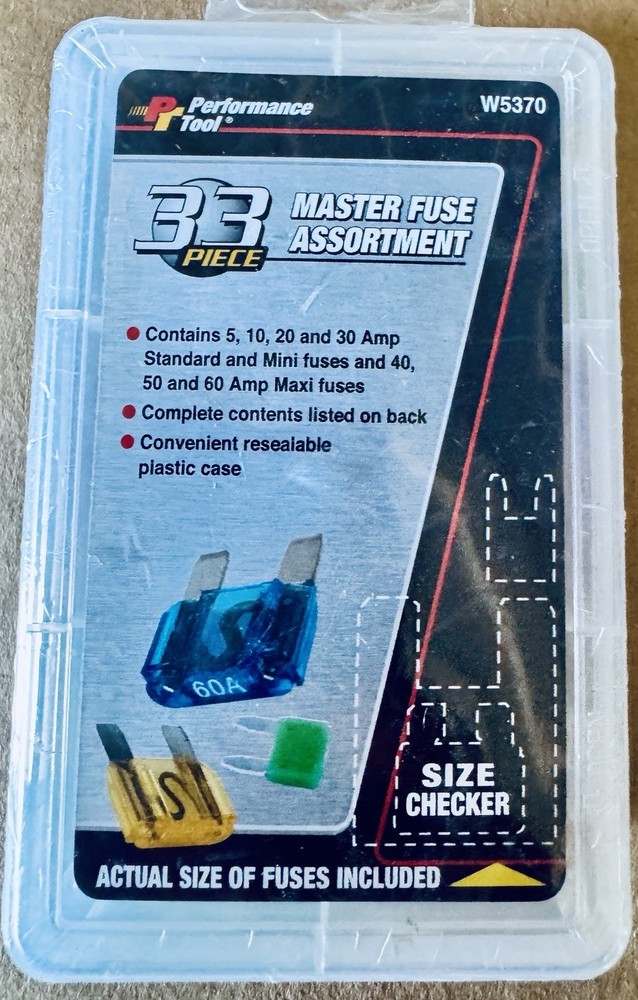 Performance Tool 33-Piece Master Fuse Assortment - W5370
