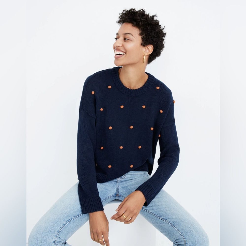 Madewell Wellesley Bobble Pullover Sweater size Xs