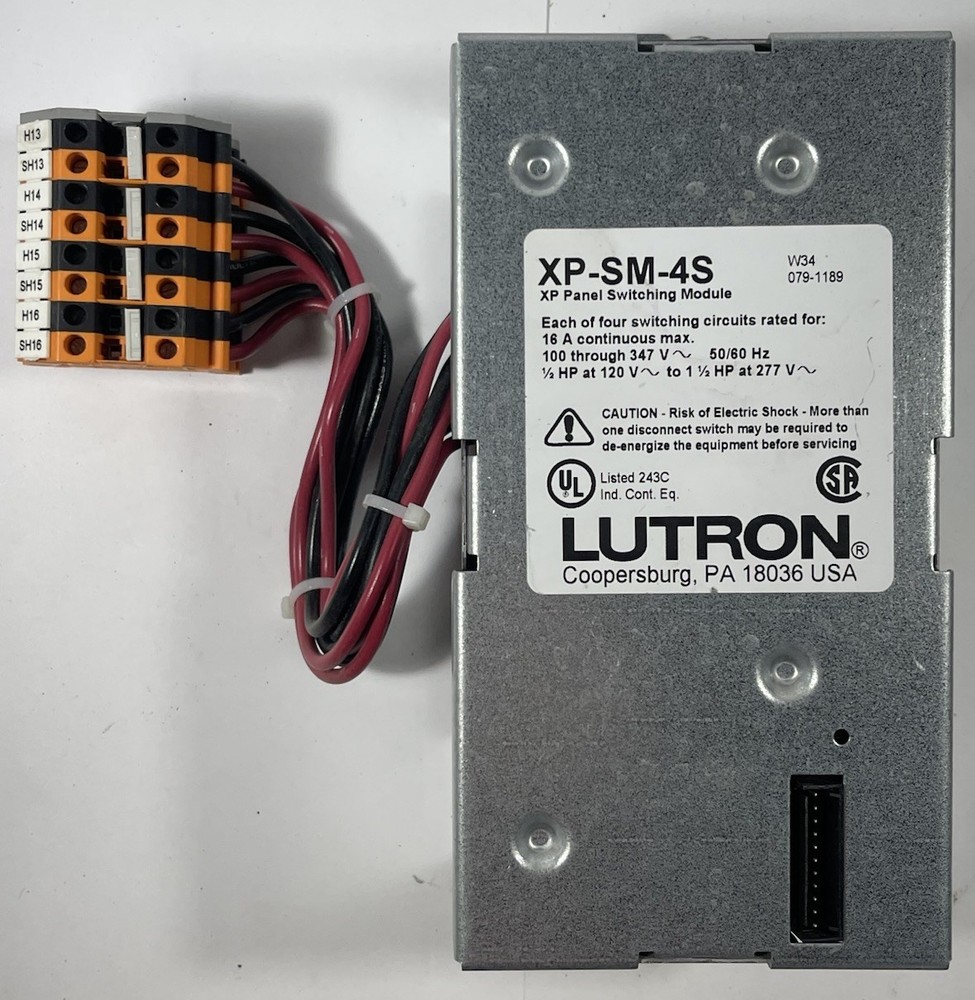 Lutron XP-SM-4S Panel Switching Module Softswitch