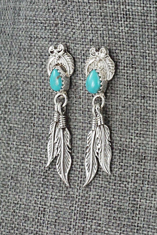 Turquoise and Sterling Silver Earrings - Sharon McCarthy
