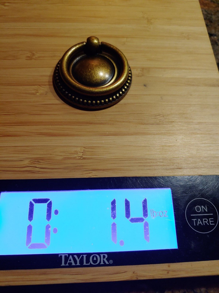 Round Brass? Bronze? Drop Bail Drawer Pull ITALY *12 Available*