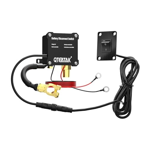 12V 250A Battery Disconnect Switch, KCD4, Manual Control (Panel Rocker Switch)