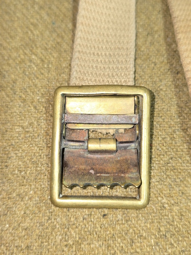 WWI USMC Khaki Webbing Belt