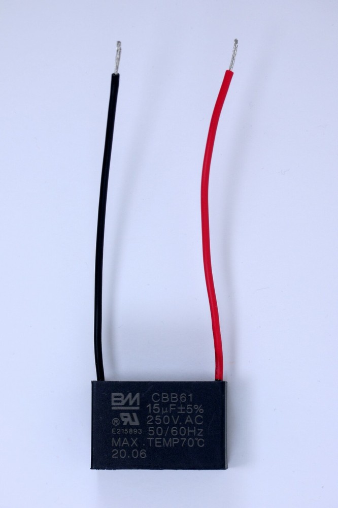 FAN CAPACITOR CBB61 15uf 2 WIRE