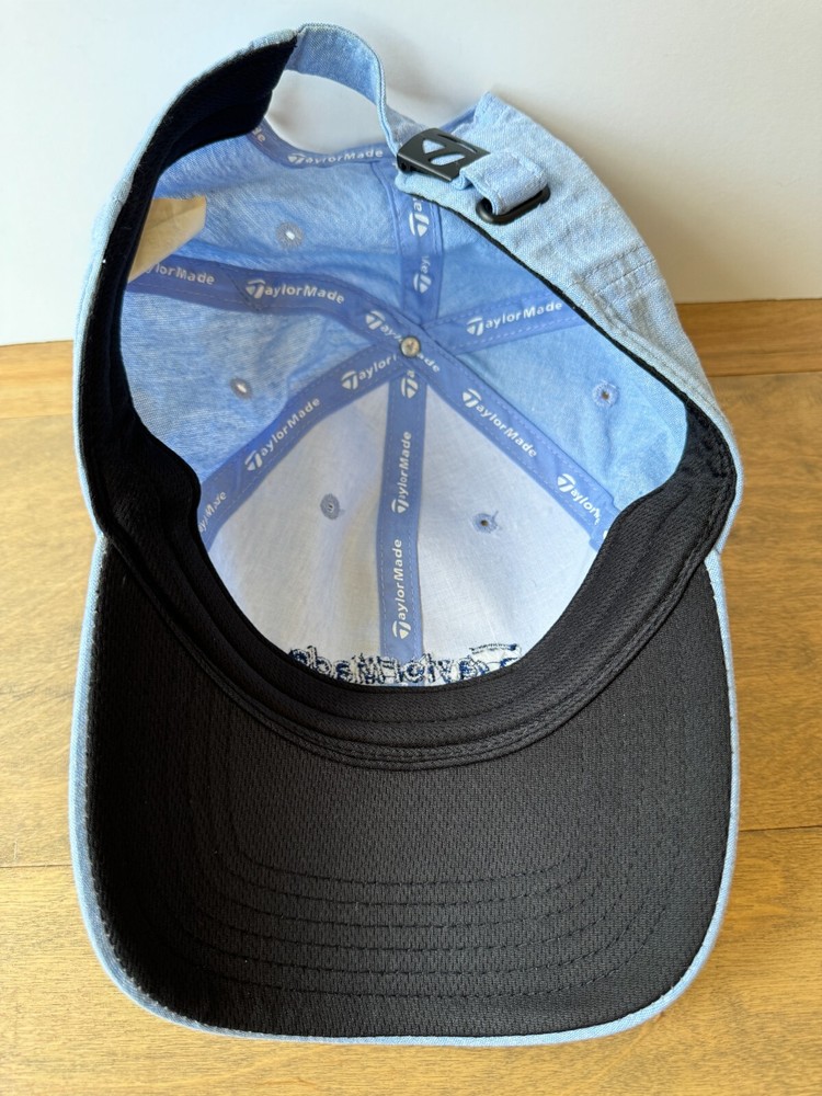 TaylorMade Golf Tradition Heathered Light Blue Adjustable Strapback Hat Cap
