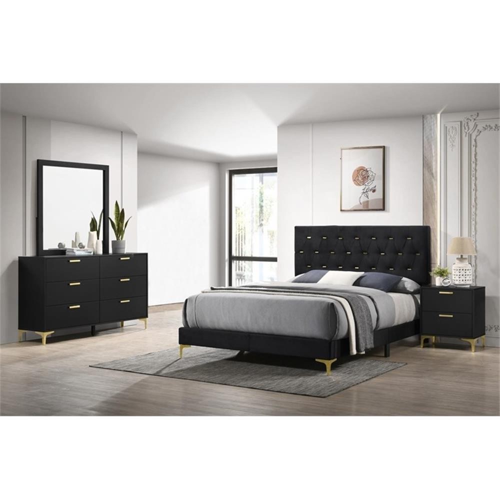 Kendall 4-piece Queen Bedroom Set Black