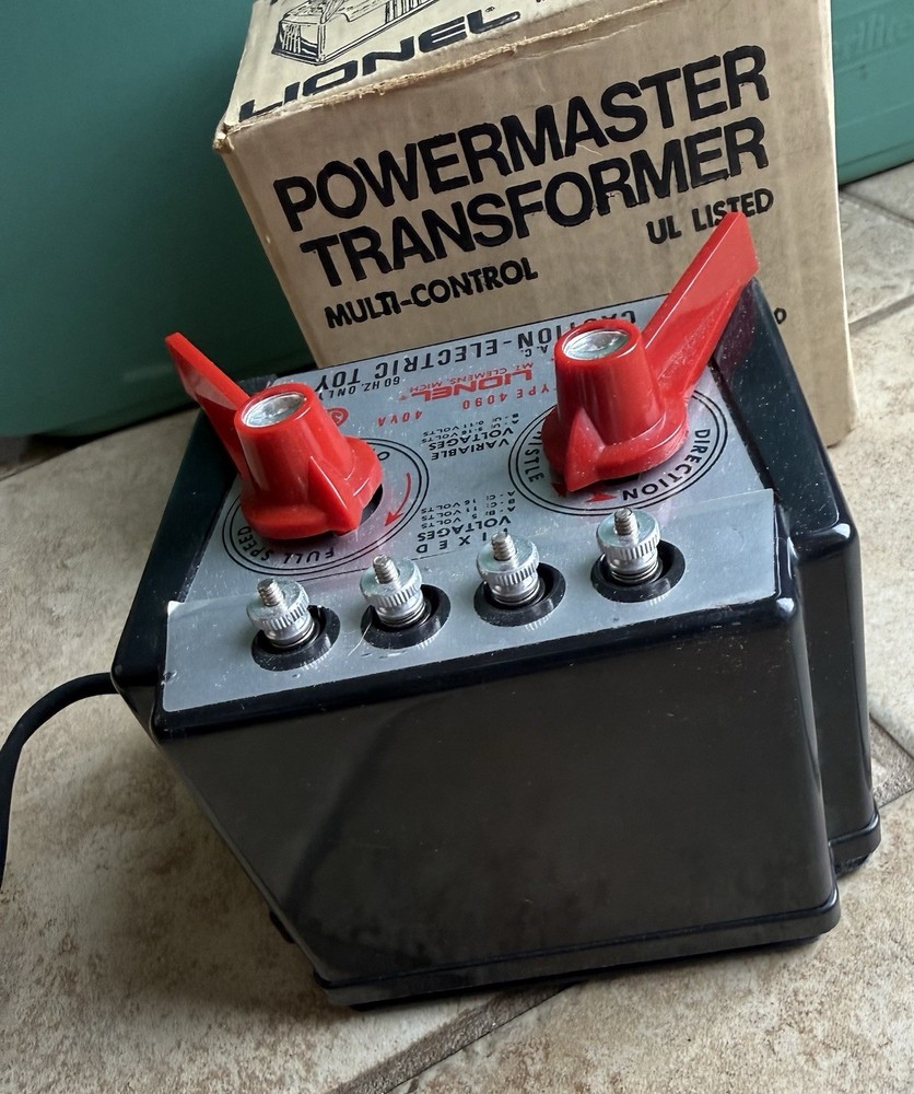 Lionel PowerMaster Transformer Type 4090 40VA Multi-Control – Tested w/ Box