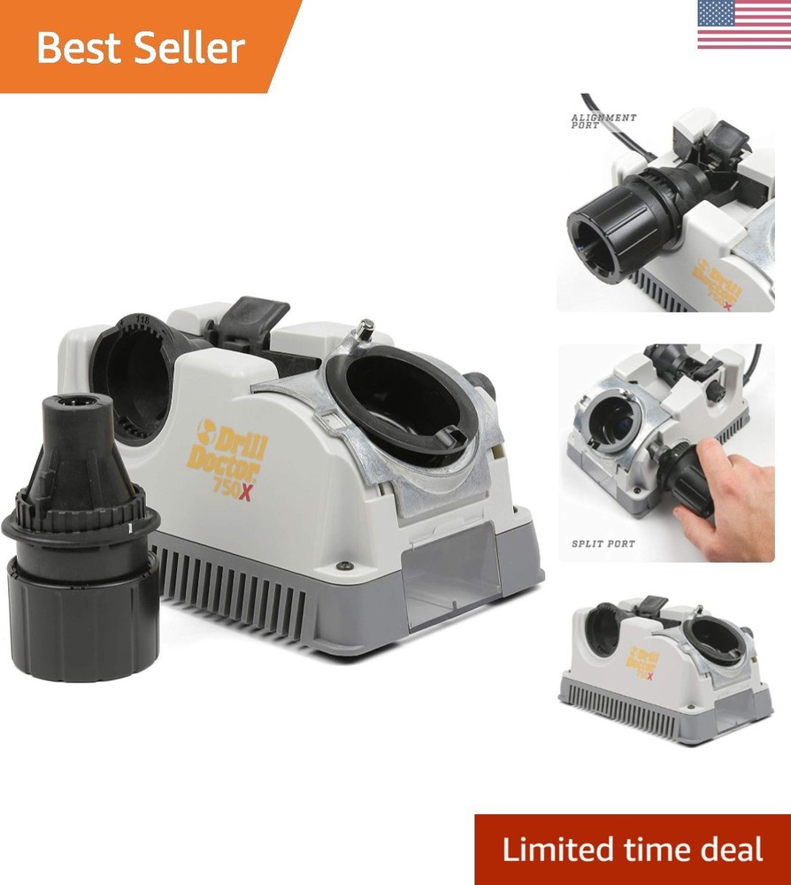 Adjustable Angle Electric Drill Bit Sharpener - 3/32-3/4" Full-Size, Certified