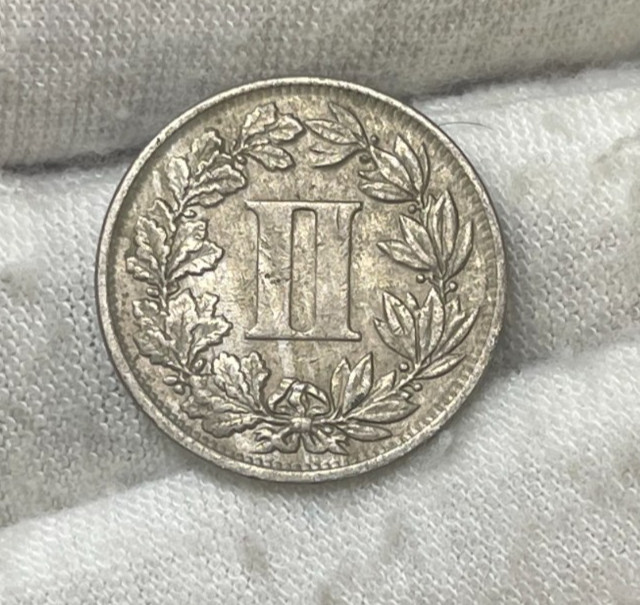 1883 Mexico 2 Centavos Coin