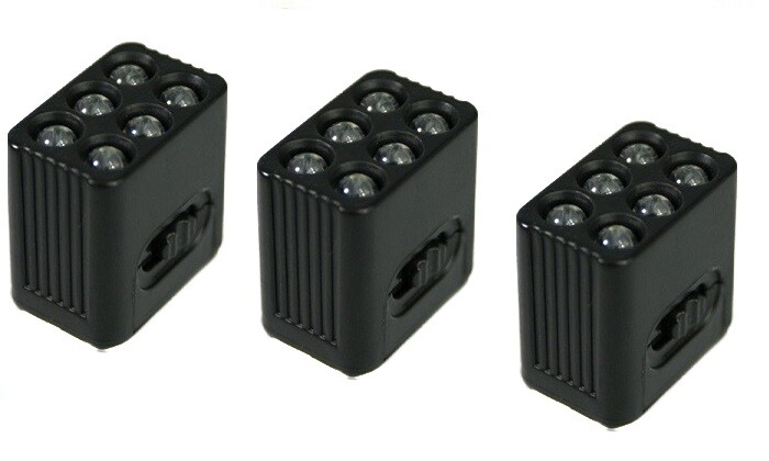 Pack of 3 LED Handheld Mini Flashlight 9 Volt Bright Torch CampingBicycle Riding