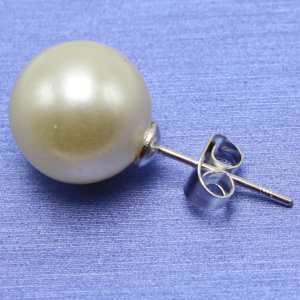 100 pcs Silver 4mm Blank Cup Peg Ear Post Pin Earring Stud with Stopper Brass