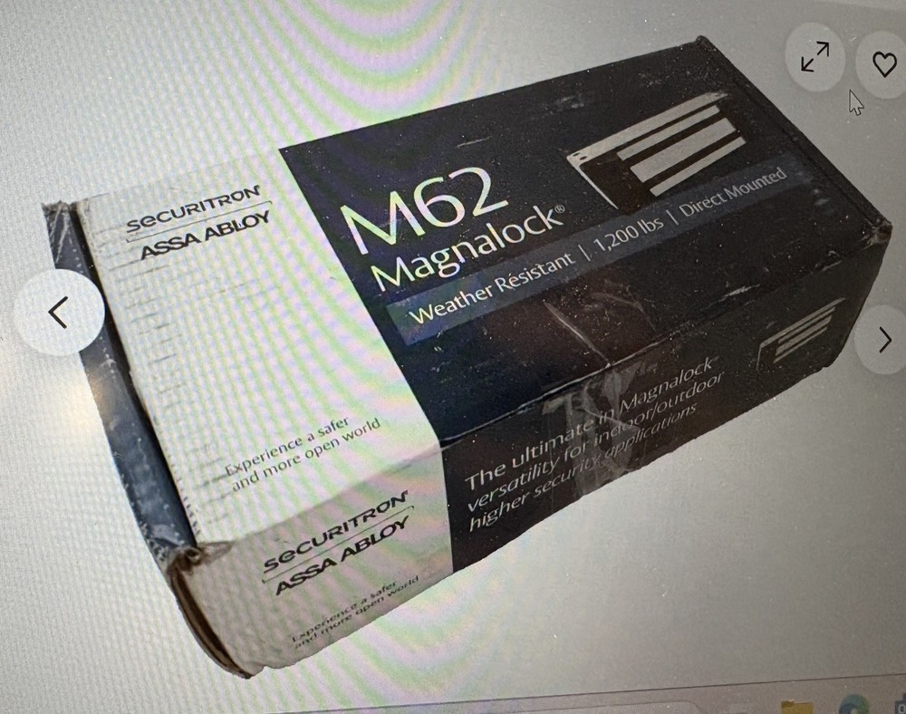 Securitron Assa Abloy M32D 600lbs Electromagnetic Lock