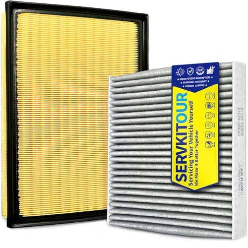 Cabin Engine Air Filter Set for 4Runner 4 Runner (2010-2024) 4.0L Only, for
