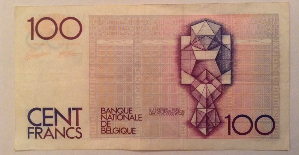 Belgium Banknote. 100 Francs. Dated 1982-94