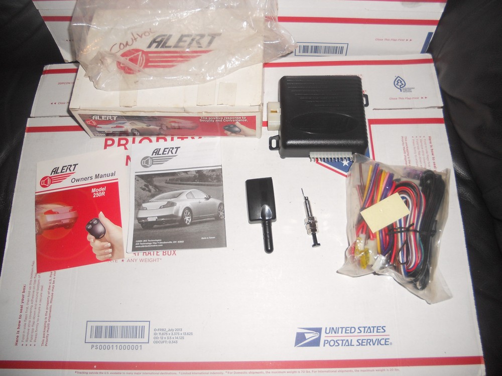 Alert Remote Starter and Security System 250R new read DETAILS MISSING CONTROLL