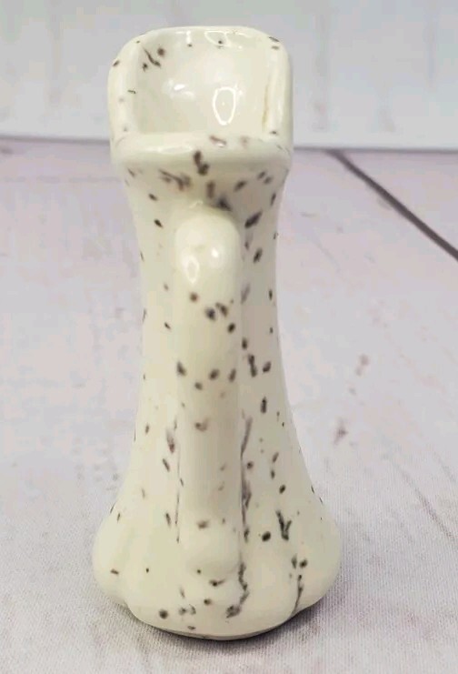 Vintage Miniature Stoneware Speckled Pitcher